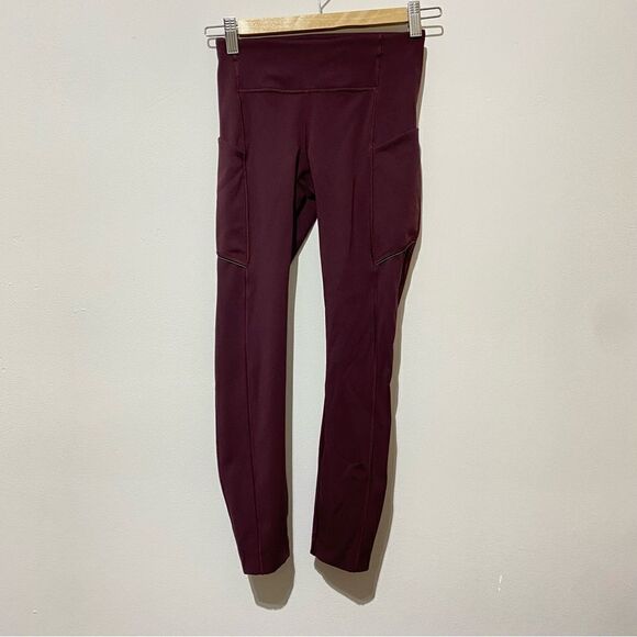 NWOT Lululemon Speed Up Tight 28" Full-On Luxtreme Deep Rouge - Picture 6 of 7